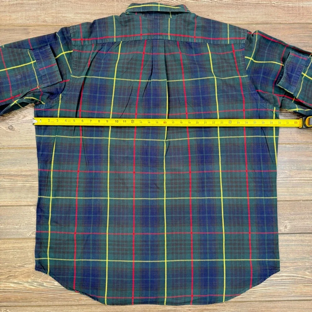 Polo Ralph Lauren Mens Size 2XLT‎ Oxford Shirt Plaid Multicolor Big & Tall